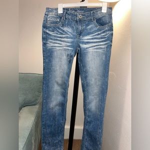 Ariya fade wash jeans with gems